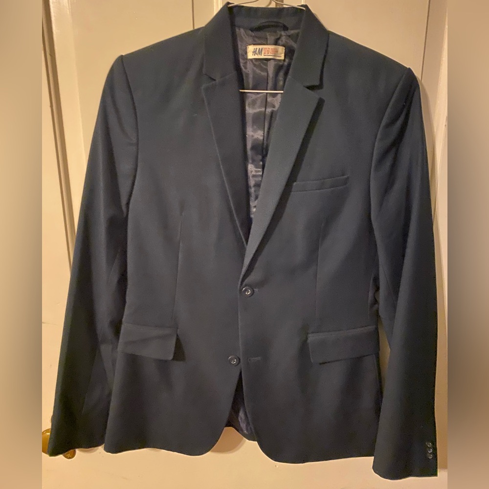 Navy slim fit blazer